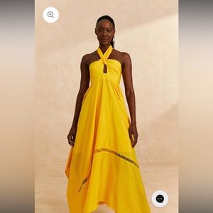 Farm rio yellow sleeveless dress